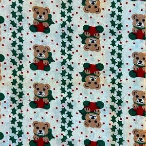 The Manes Organization Teddy Bear Holly Precut Quilt Blocks